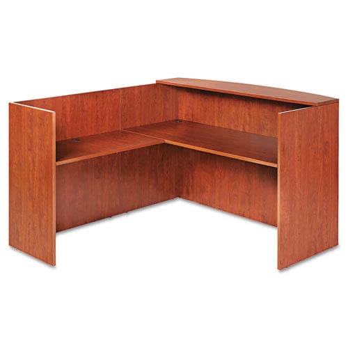 Alera Alera Valencia Series Reception Desk With Transaction Counter 71 X 35.5 X 29.5 To 42.5 Medium Cherry - Furniture - Alera®