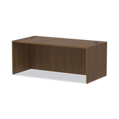 Alera Alera Valencia Series Straight Front Desk Shell 71 X 35.5 X 29.63 Modern Walnut - Furniture - Alera®