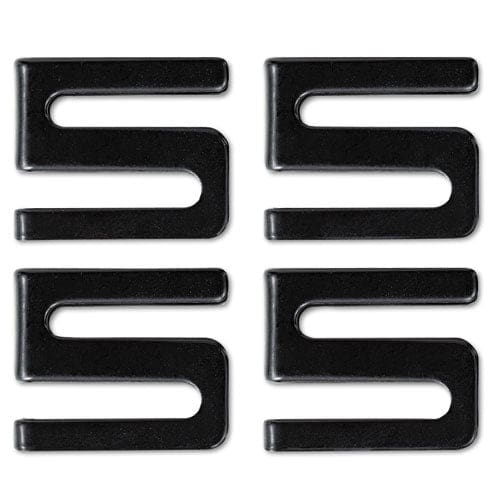 Alera Wire Shelving S Hooks Metal Black 4 Hooks/pack - Furniture - Alera®