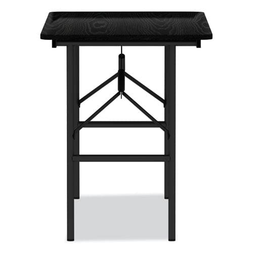 Alera Wood Folding Table Rectangular 48w X 23.88d X 29h Black - Furniture - Alera®