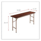 Alera Wood Folding Table Rectangular 59.88w X 17.75d X 29.13h Mahogany - Furniture - Alera®