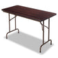 Alera Wood Folding Table Rectangular 59.88w X 29.88d X 29.13h Mahogany - Furniture - Alera®