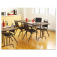 Alera Wood Folding Table Rectangular 71.88w X 29.88d X 29.13h Mahogany - Furniture - Alera®