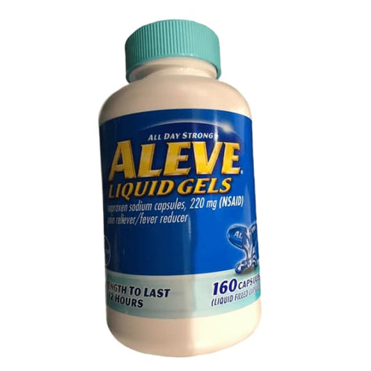 Aleve Liquid Gels-Pain Reliever Formula, 160 Liquid Gels - ShelHealth.Com