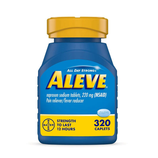 Aleve Naproxen Sodium Caplets All Day Strong Pain Reliever (320 ct.) - Pain Relief - Aleve
