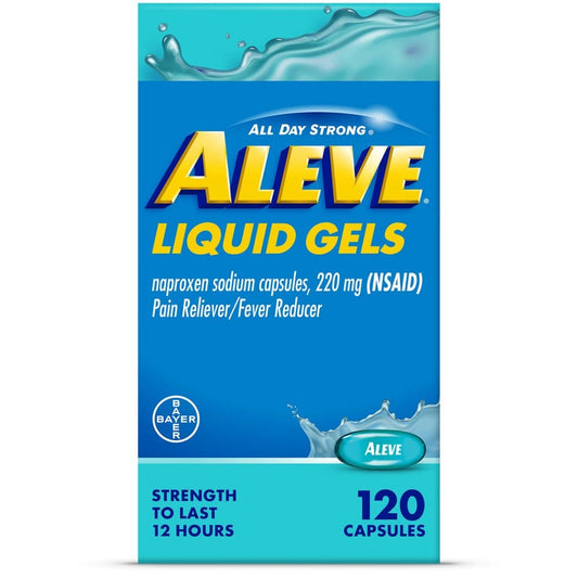 Aleve Naproxen Sodium Pain Reliever Liquid Gels (120 ct.) - Pain Relief - Aleve