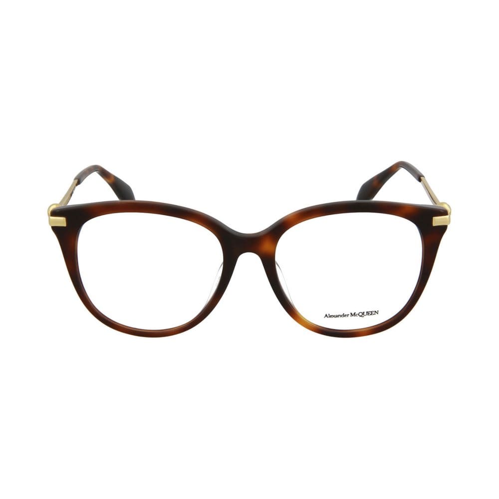 Alexander McQueen AM0154OA Eyewear Brown - Prescription Eyewear - Alexander McQueen