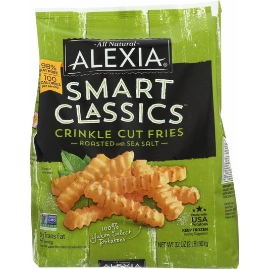 Alexia Alexia Smart Classics Fries Crinkle Cut Roasted with Sea Salt, 32 oz