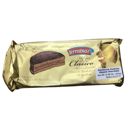 Alfajores Terrabusi Chocolate Relleno con Dulce de Leche, 300 gr. - ShelHealth.Com