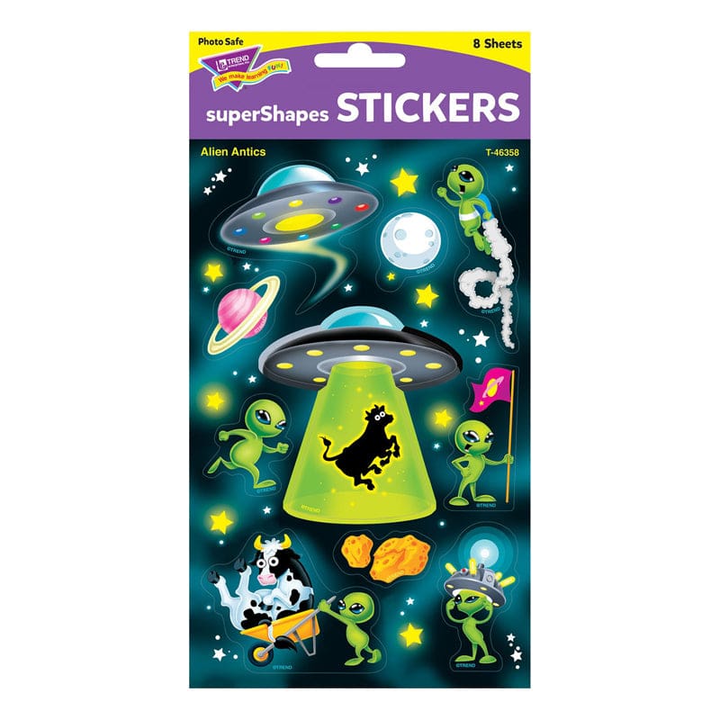 Alien Antics Large Stickers 80 Ct (Pack of 12) - Stickers - Trend Enterprises Inc.