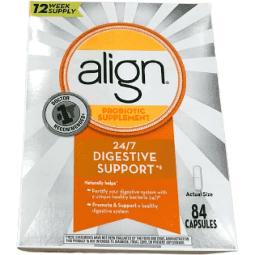 Align Daily Probiotic Supplement Capsules, 84 Count - ShelHealth.Com