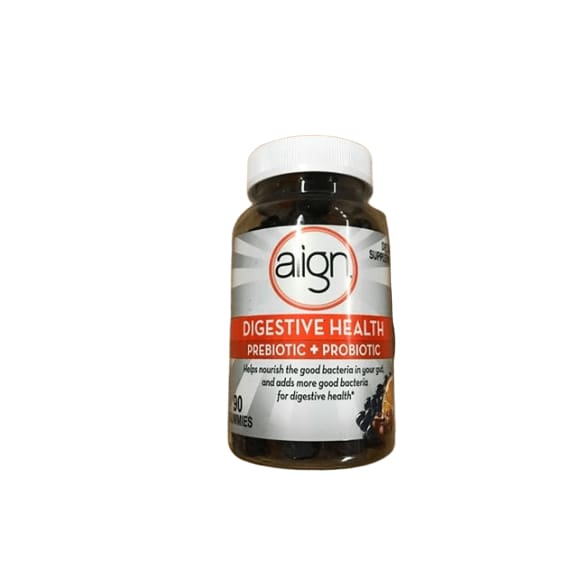 Align Digestive Health Prebiotic and Probiotic Supplement Gummies in Natural Fruit Flavors, 90 ct. - ShelHealth.Com