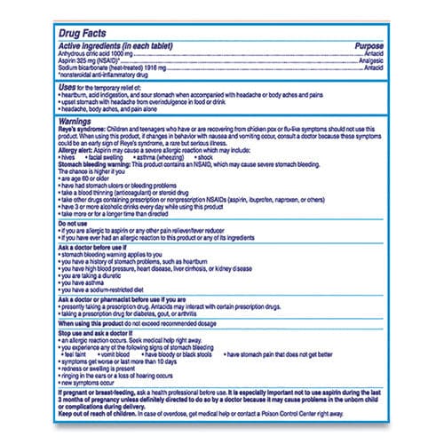 Alka-Seltzer Antacid And Pain Relief Medicine Two-pack 50 Packs/box - Janitorial & Sanitation - Alka-Seltzer®