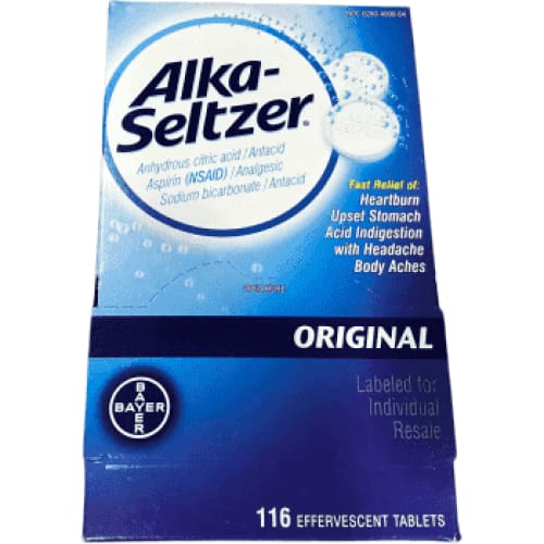 Alka-Seltzer Original Antacid and Analgesic - 116 ct. - ShelHealth.Com