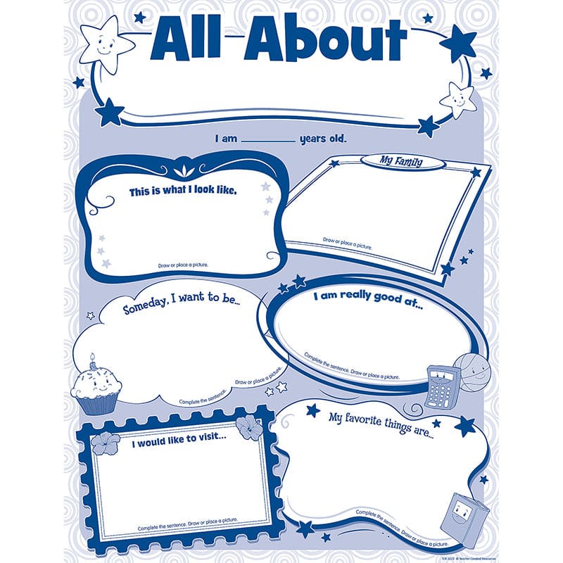 All About Me Posters (Pack of 3) - Social Studies - Teacher Created Resources