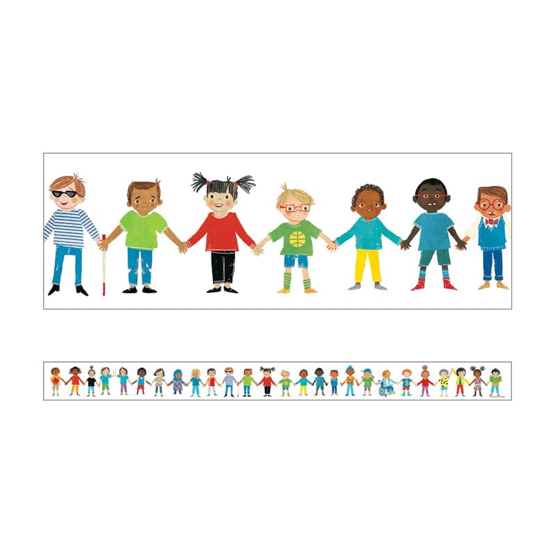All Are Welcme Kids Straight Bordrs (Pack of 10) - Border/Trimmer - Carson Dellosa Education