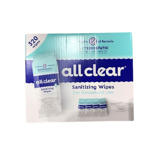 All Clear All Clear Sanitizing Wipes, 320 Wipes