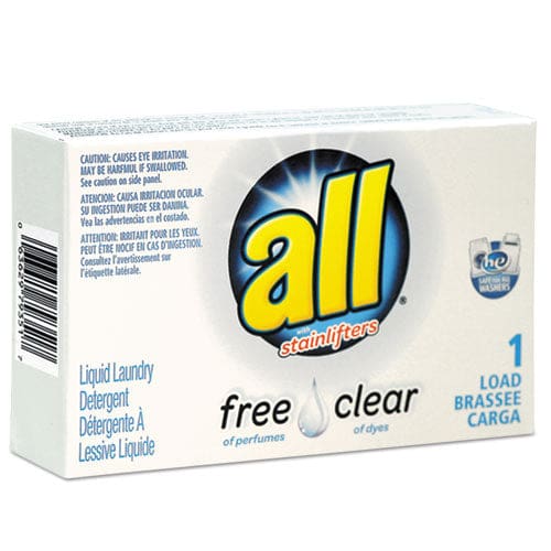 All Free Clear He Liquid Laundry Detergent Unscented 1.6 Oz Vend-box 100/carton - Janitorial & Sanitation - All®