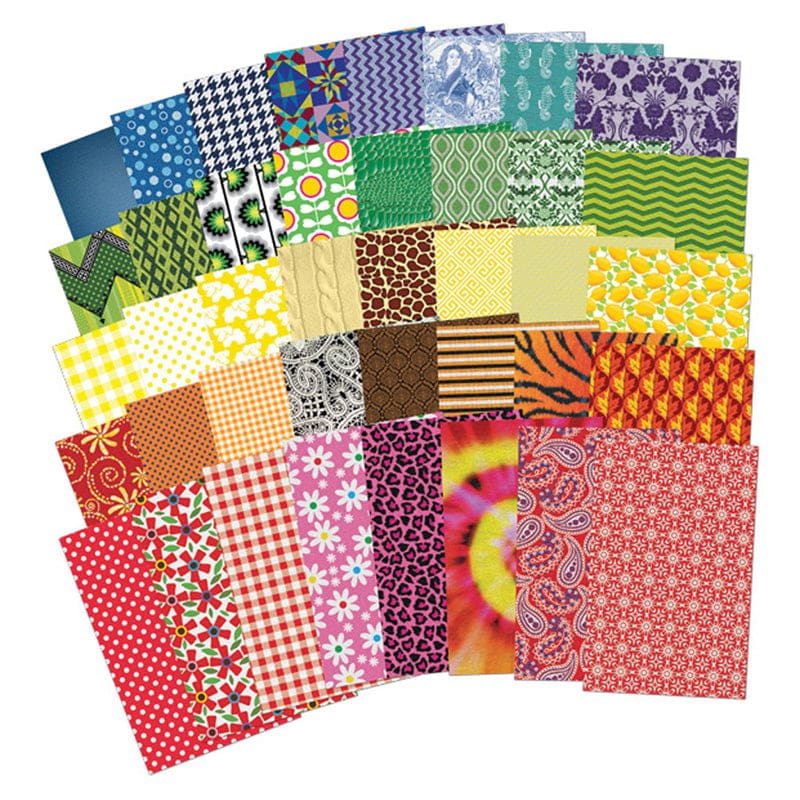 All Kinds Of Fabric Design Papers (Pack of 2) - Craft Paper - Roylco Inc.