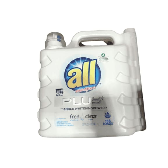 all Liquid Laundry Detergent, Free Clear for Sensitive Skin, (Free Clear, 237 Fluid Ounces) - ShelHealth.Com
