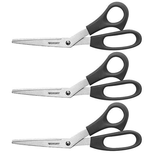 All Purpose 8In Bent Scissors 3Pk (Pack of 2) - Scissors - Acme United Corporation