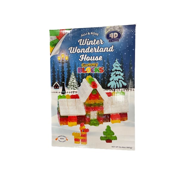 Alli & Rose Winter Wonderland House Gummy Blocks 32.45 oz. - Alli & Rose