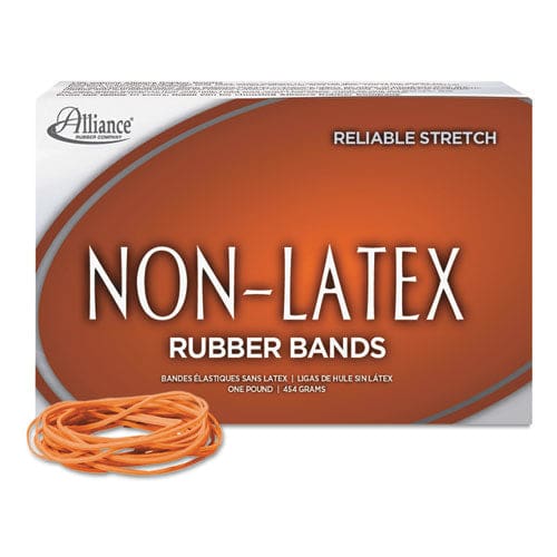 Alliance Non-latex Rubber Bands Size 117b 0.04 Gauge Orange 1 Lb Box 250/box - Office - Alliance®