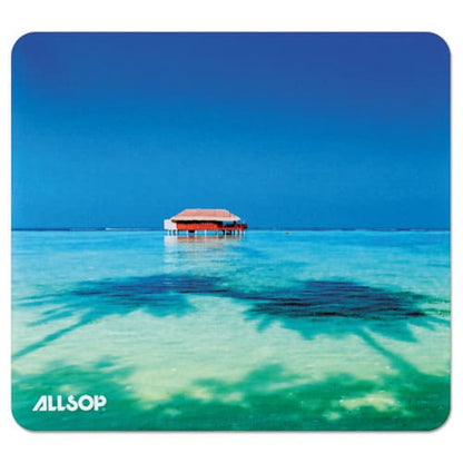 Allsop Naturesmart Mouse Pad 8.5 X 8 Tropical Maldives Design - Technology - Allsop®