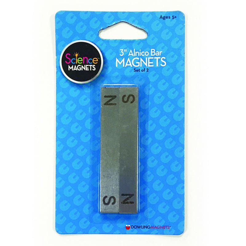 Alnico Bar Magnets 3In 2-Pk (Pack of 2) - Magnetism - Dowling Magnets