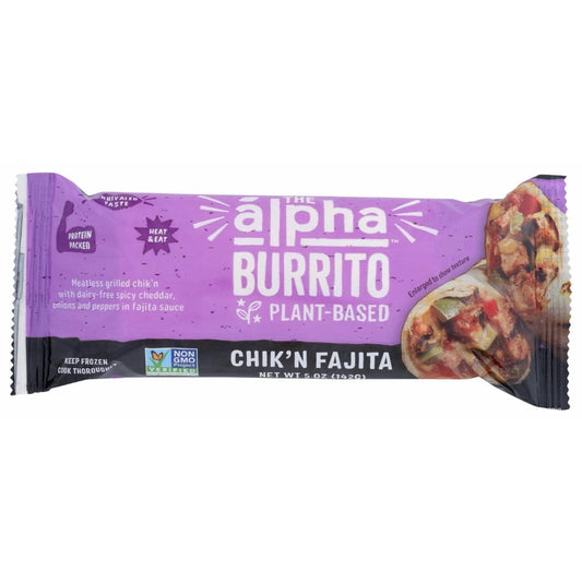 Alpha Foods Alpha Foods Plant Based Burrito Chik'n Fajita, 5 oz