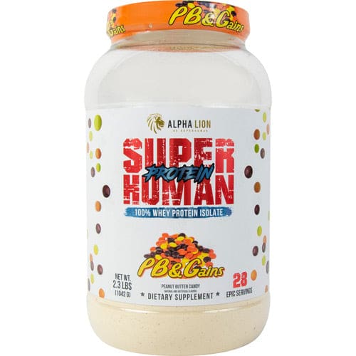 Alpha Lion Superhuman Protein PB & Gains Peanut Butter Candy 28 servings - Alpha Lion