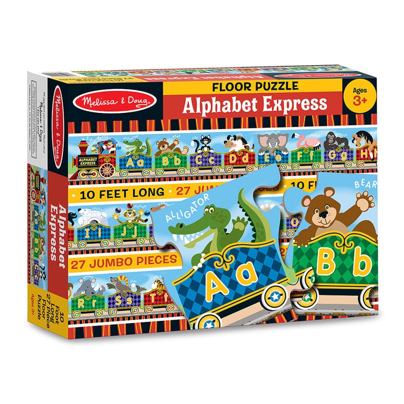 Alphabet Express Floor Puzzle (Pack of 2) - Floor Puzzles - Melissa & Doug