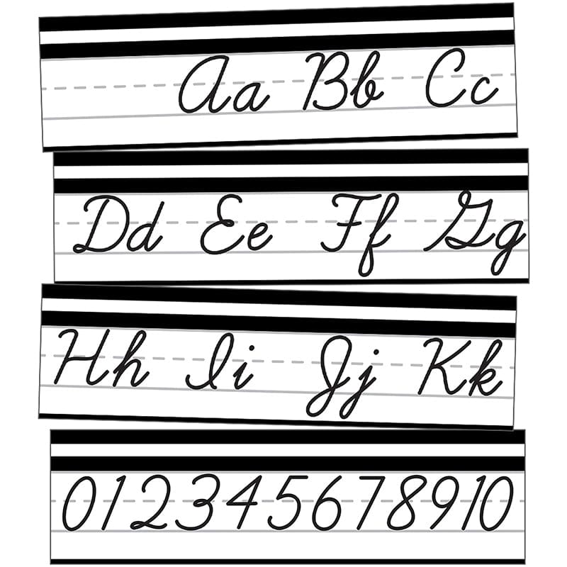 Alphabet Line Cursive Mini Bb St Simply Stylish (Pack of 6) - Alphabet Lines - Carson Dellosa Education