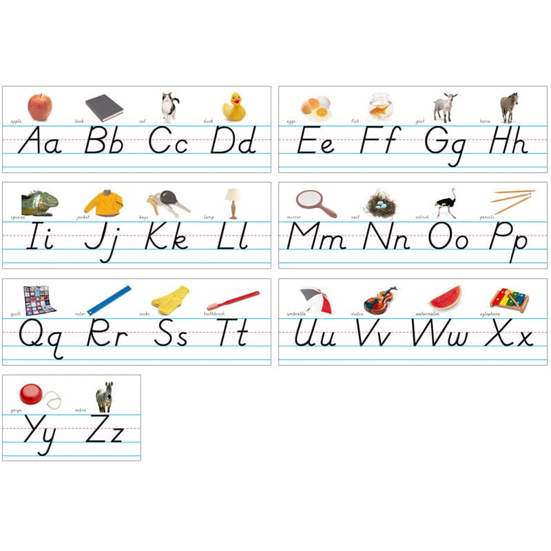 Alphabet Lines Modern Manuscript (Pack of 6) - Alphabet Lines - North Star Teacher Resource