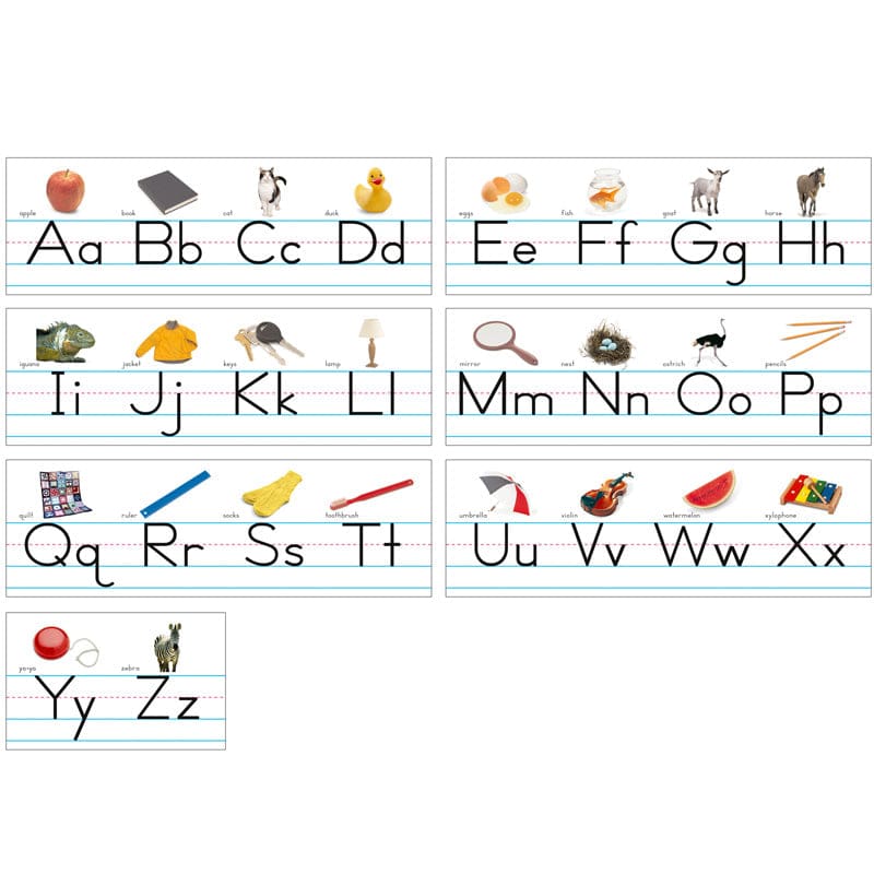 Alphabet Lines Traditional Manuscript (Pack of 6) - Alphabet Lines - North Star Teacher Resource