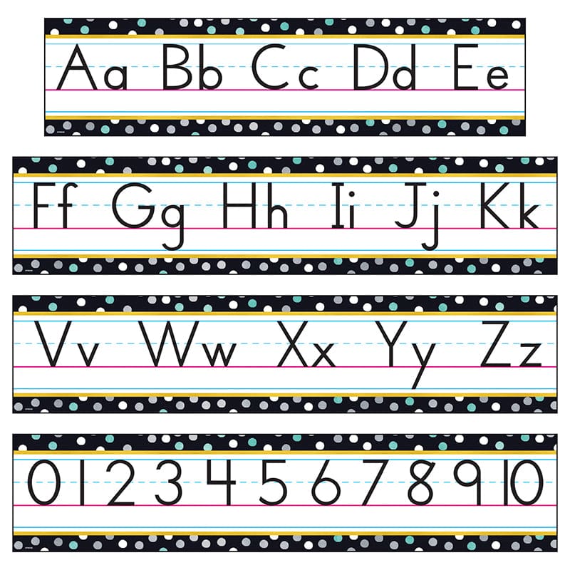 Alphabet Mini Bulletin Board St I Love Metal (Pack of 6) - Alphabet Lines - Trend Enterprises Inc.