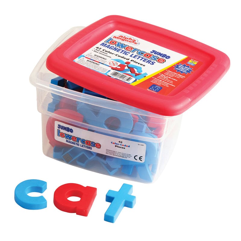 Alphamagnets Jumbo Lowercase 42 Pcs Color-Coded (Pack of 2) - Magnetic Letters - Learning Resources