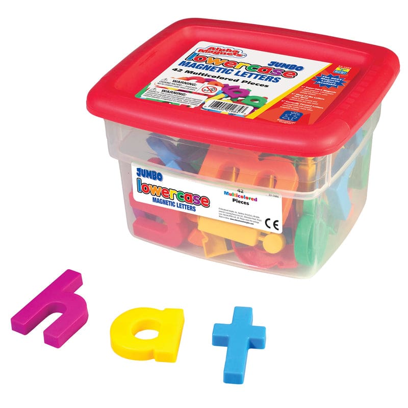 Alphamagnets Jumbo Lowercase 42 Pcs Multicolored (Pack of 2) - Magnetic Letters - Learning Resources