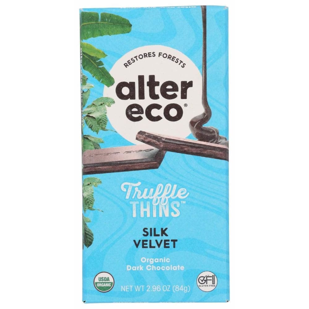 ALTER ECO Grocery > Refrigerated ALTER ECO: Silk Velvet Truffle Thins Chocolate Bar, 2.96 oz
