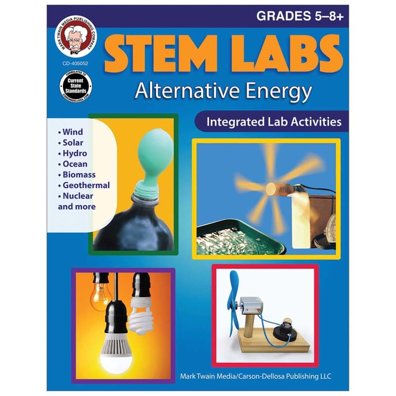 Alternative Energy Workbook Gr 5-8+ Stem Labs (Pack of 6) - Energy - Carson Dellosa Education
