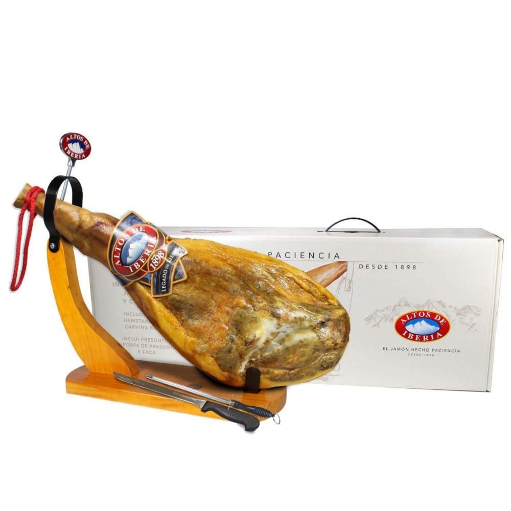 Altos de Iberia Serrano Ham and Carving Kit Delivered to your doorstep - Meat Poultry & Seafood - Altos