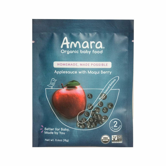 AMARA AMARA Applesauce with Maqui Berry Organic Baby Food, 1 ea