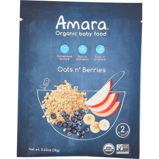 Amara Amara Baby Food Oats N Berries, 1 ea