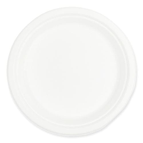 AmerCareRoyal Bagasse Pfas-free Dinnerware Plate 9 White 500/carton - Food Service - AmerCareRoyal®