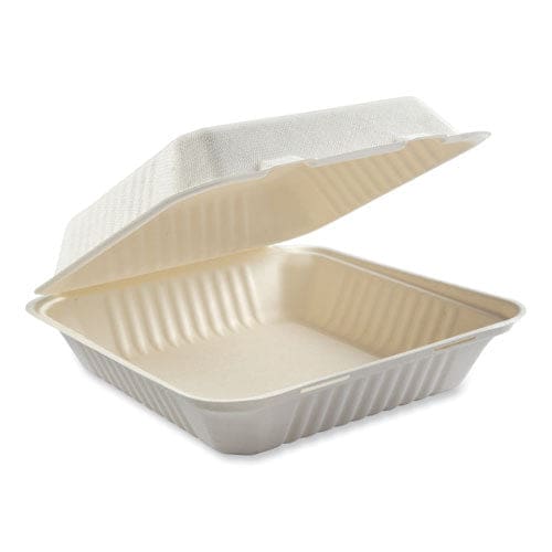 AmerCareRoyal Bagasse Pfas-free Food Containers 1-compartment 9 X 9 X 3.19 White Bamboo/sugarcane 200/carton - Food Service - AmerCareRoyal®