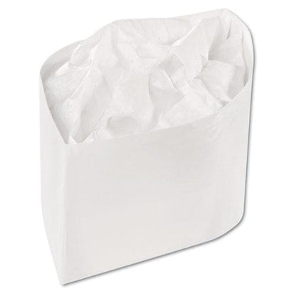 AmerCareRoyal Classy Cap Crepe Paper Adjustable One Size Fits All White 100 Caps/pack 10 Packs/carton - Food Service - AmerCareRoyal®