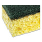 AmerCareRoyal Heavy-duty Scrubbing Sponge 3.5 X 6 0.85 Thick Yellow/green 20/carton - Janitorial & Sanitation - AmerCareRoyal®