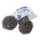 AmerCareRoyal Stainless Steel Sponge Polybagged 1.50 Oz Gray 12/pack 12/packs/carton - Janitorial & Sanitation - AmerCareRoyal®
