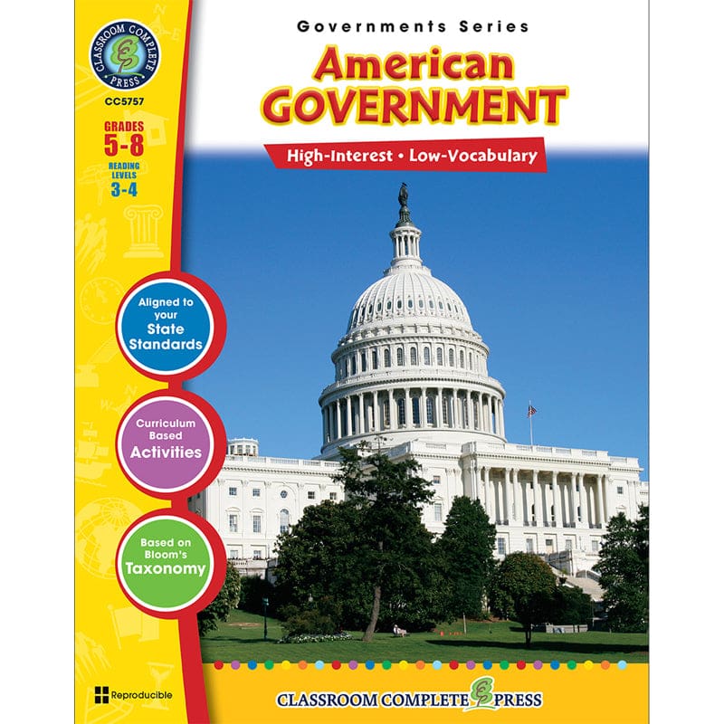 American Government Governments Series (Pack of 2) - Government - Classroom Complete Press