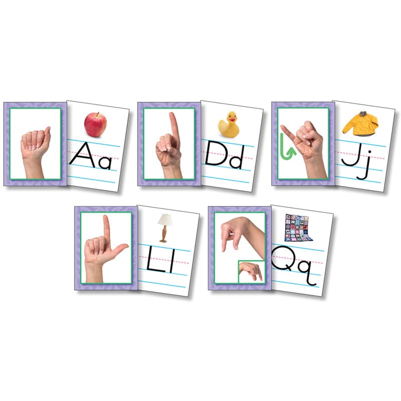 American Sign Language Cards Set Of 26 (Pack of 2) - Sign Language - North Star Teacher Resource